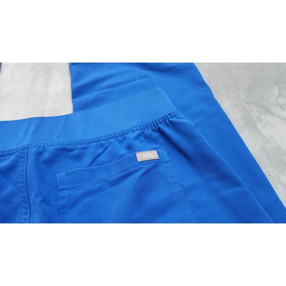 Figs Women's Size Small Blue Technical Collection Scrub Pants Drawstring - Picture 4 of 11